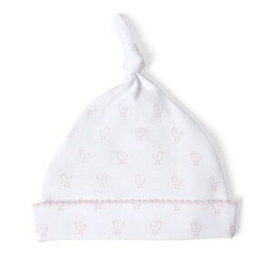 Classic Top Knot Hat Baby Birdy Print in Pima Cotton